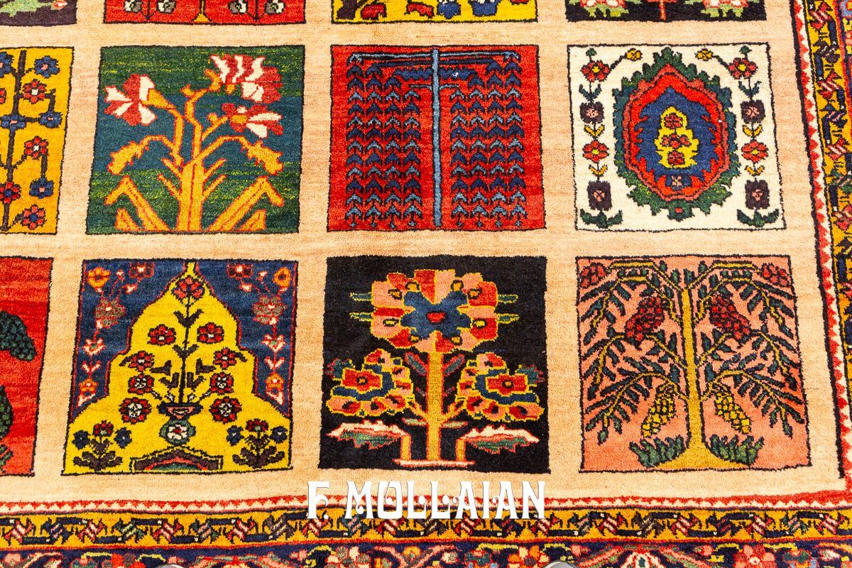 Bakhtiari Rug Very Large Garden Design n°:818996
